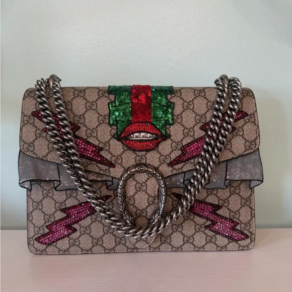 Gucci Dionysus with Lip, Lightning Bolts and Gucci Stripe down the back - Picture 14 of 14